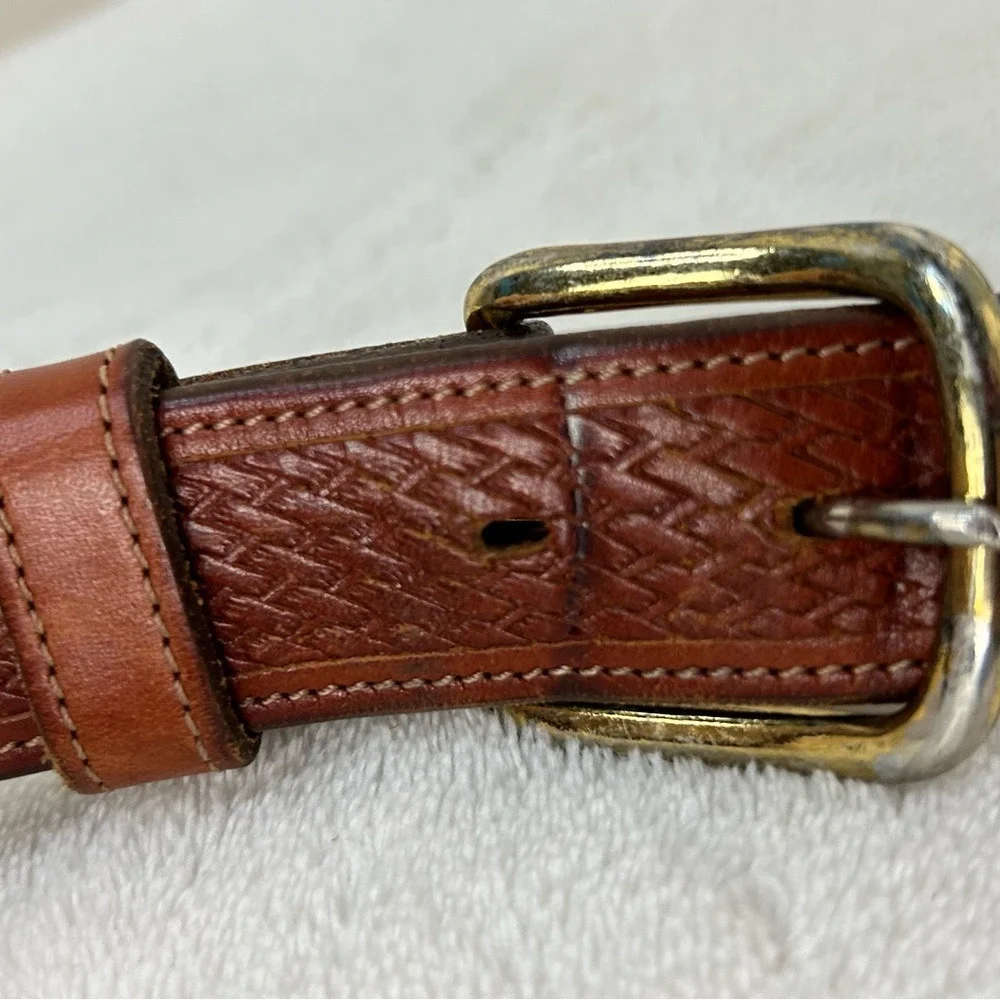 Buffalo Brown Leather Belt 46‎